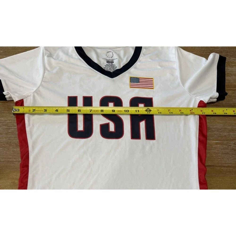 USWNT Players Jersey T-Shirt Lavelle #16 Youth Large (14-16) Soccer White